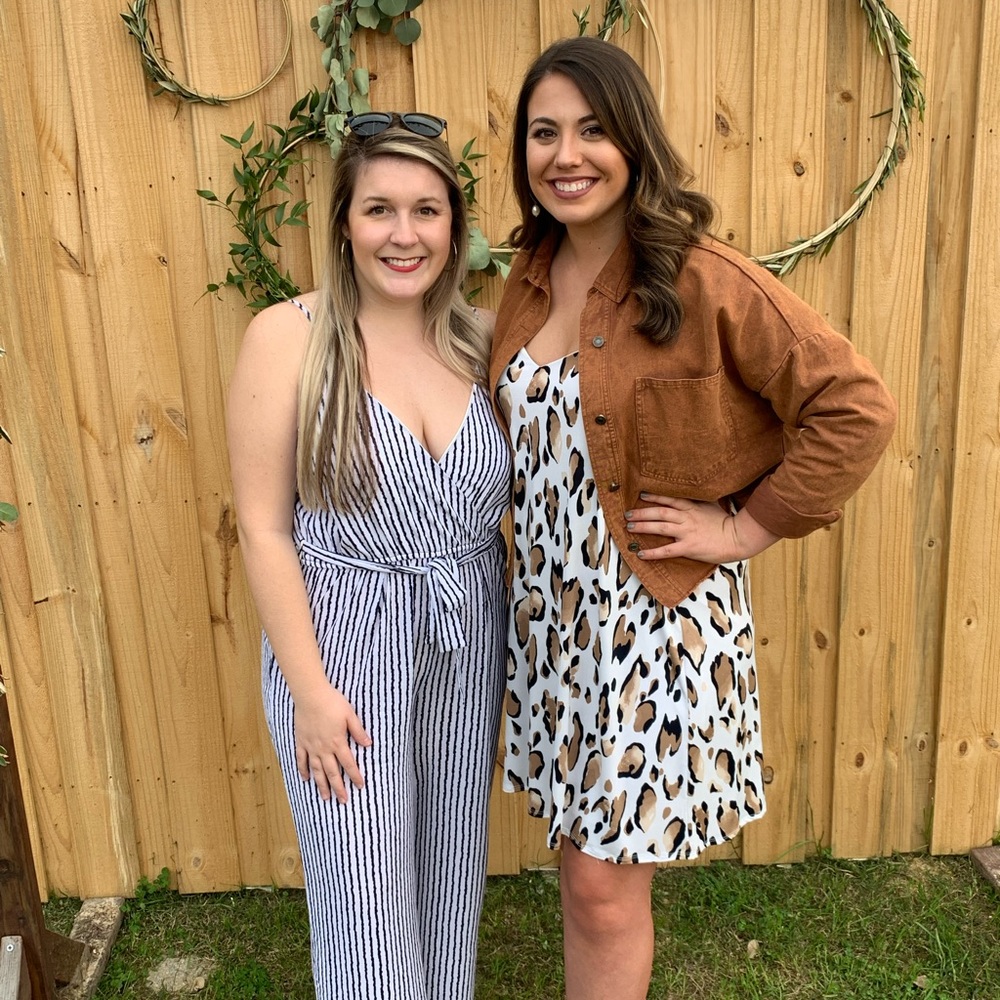 Flowy cheetah print dress